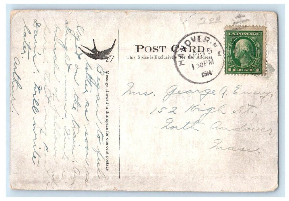 1914 Tuck School Dartmouth College Hanover New Hampshire NH Antique Postcard