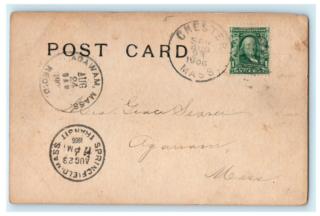 1906 Blandford Brook Poem Chester-Blandford State Forest Massachusetts Postcard