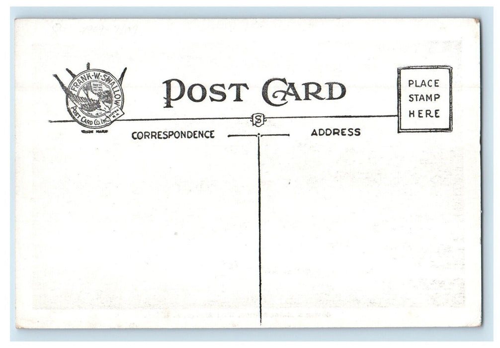 c1910's Boston & Maine Railroad Station Depot Wagon Car West Rindge NH Postcard