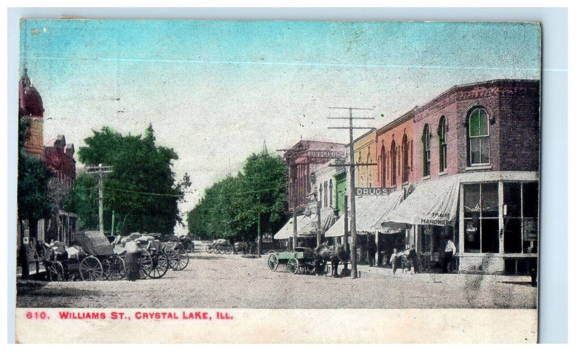 1913 Williams St. Crystal Lake Rhode Island RI Posted Antique Postcard