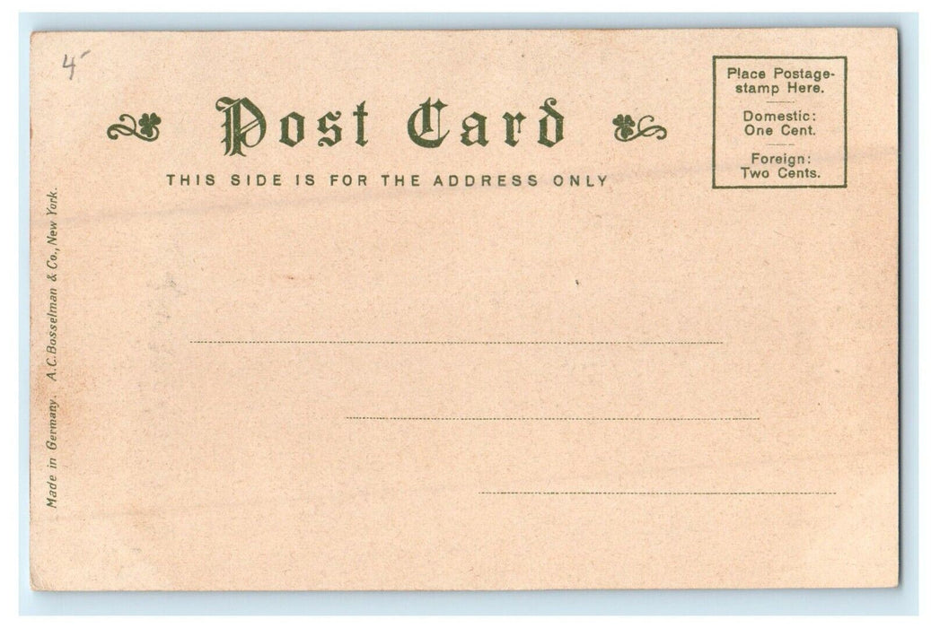 1906 Wachusett Boat Club, Lake Quinsigamond Massachusetts MA Unposted Postcard