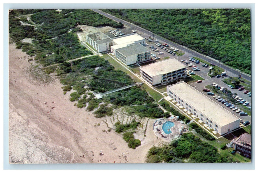 c1960s John Yancey Motor Hotel Atlantic Beach North Carolina NC Postcard