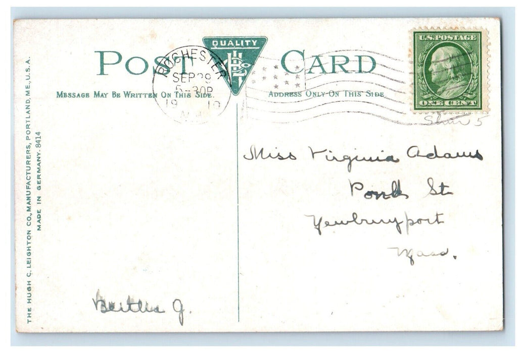 1910 Union Railroad Train Station Depot Rochester New Hampshire NH Postcard