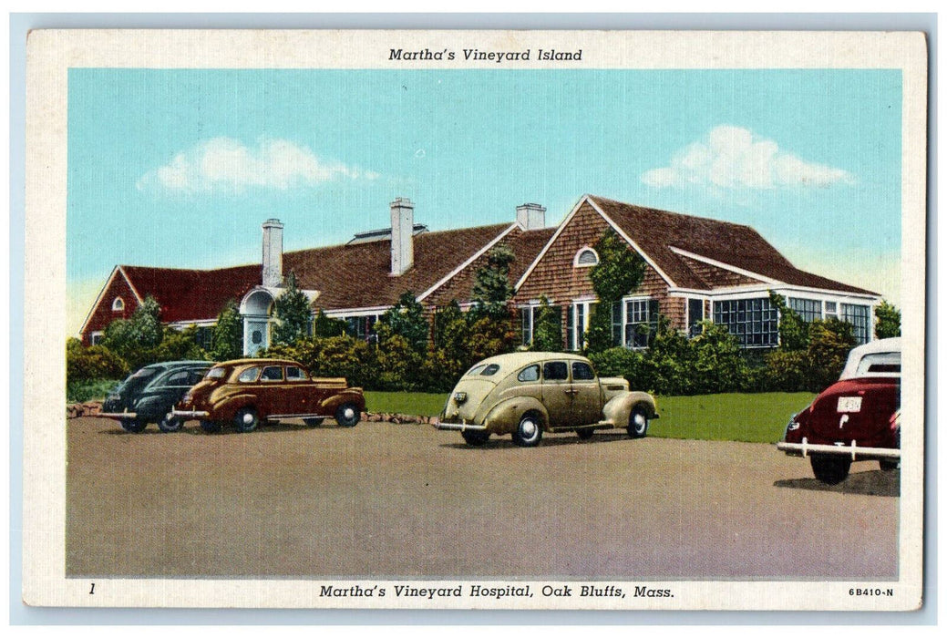 c1960's Martha's Vineyard Island Hospital Oak Bluffs Massachusetts MA Postcard
