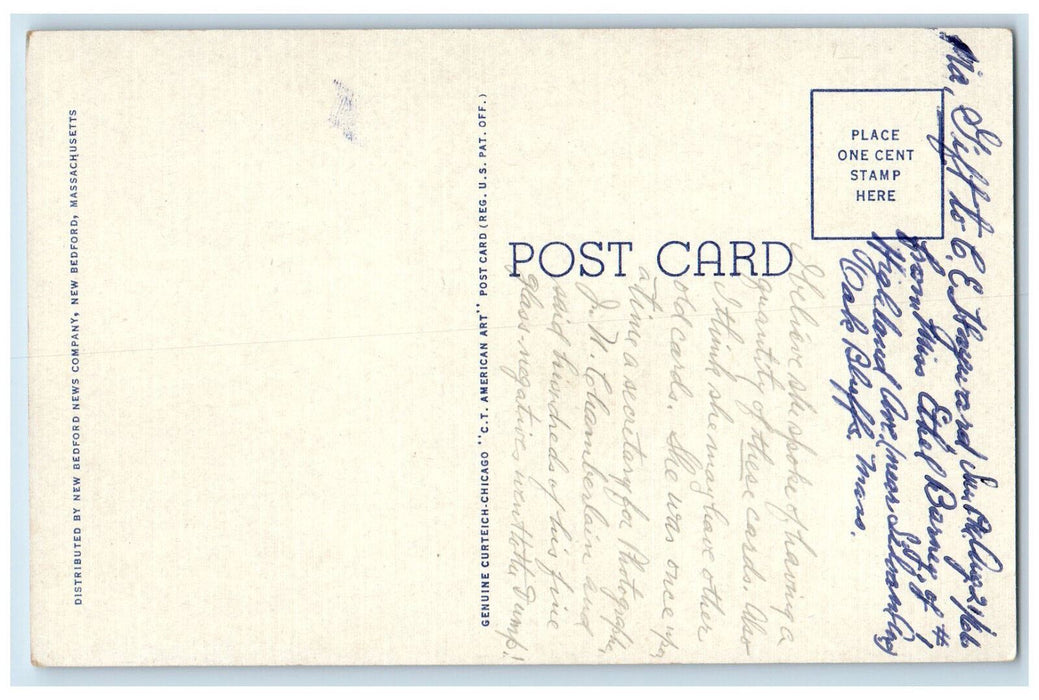 c1960's Martha's Vineyard Island Hospital Oak Bluffs Massachusetts MA Postcard