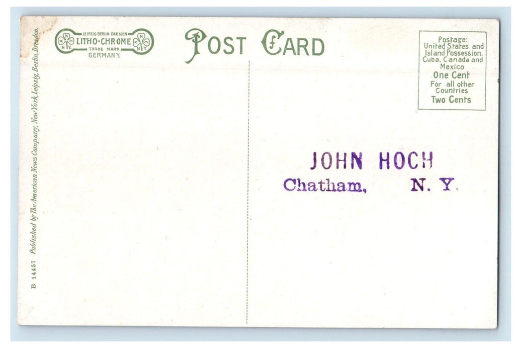 c1910's Railroad Train Union Station Depot Chatham New York NY Unposted Postcard