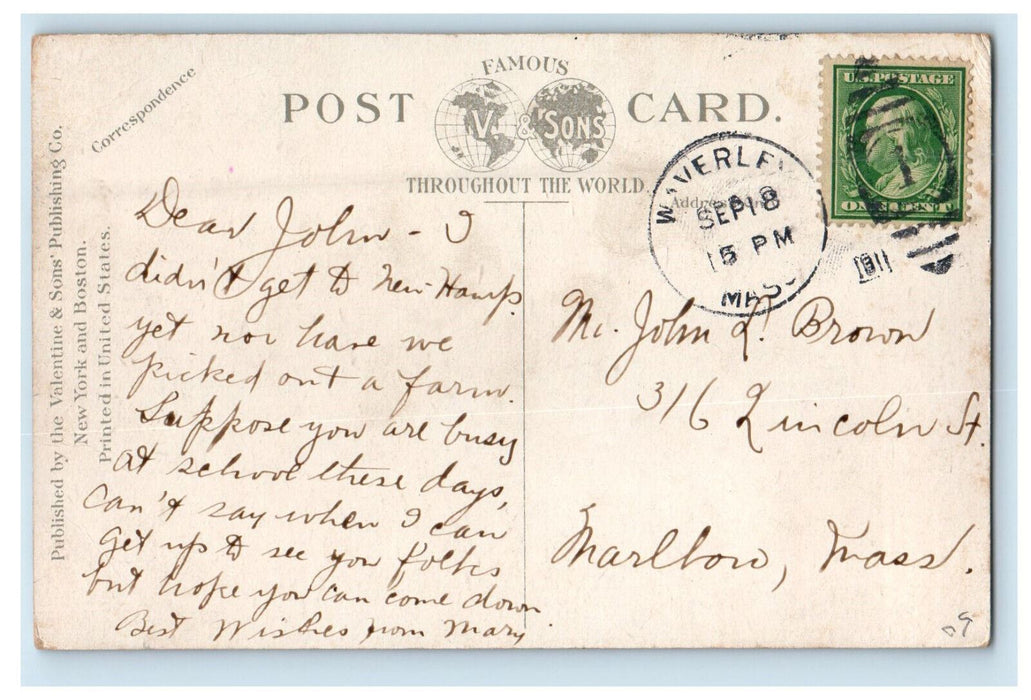 1911 Agricultural Warehouse Boston Market Boston Massachusetts MA Postcard