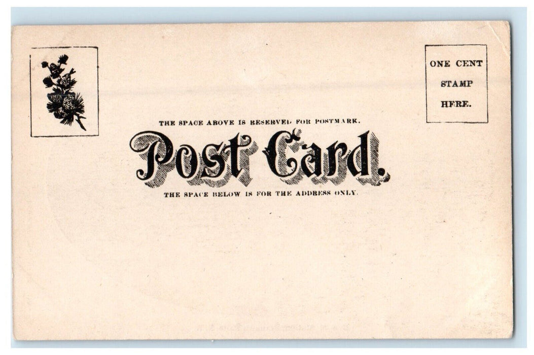 c1905 B. & M. Station Depot Railroad Franklin Falls New Hampshire NH Postcard