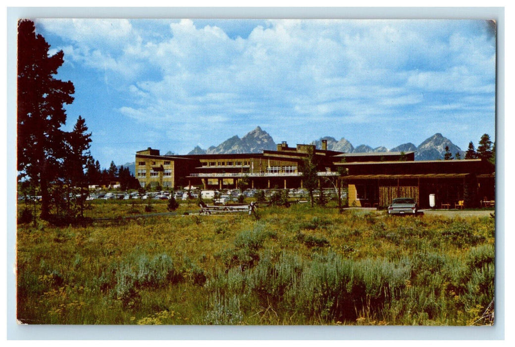 1965 Jackson Lake Lodge Grand Teton National Park Thayne Wyoming WY Postcard