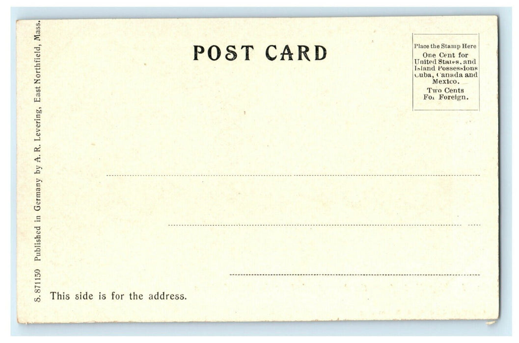 c1905 Looking North From Northfield East Northfield Massachusetts Postcard