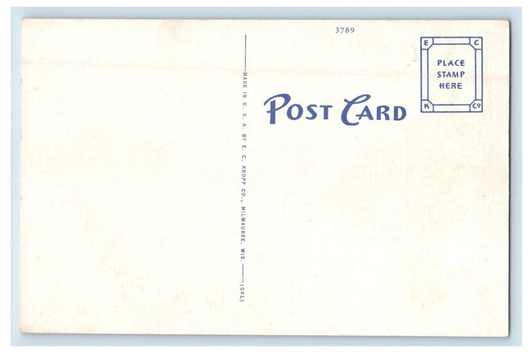 c1930s Blackhawk Beach, Flint Lake Valparaiso Indiana IN Vintage Postcard