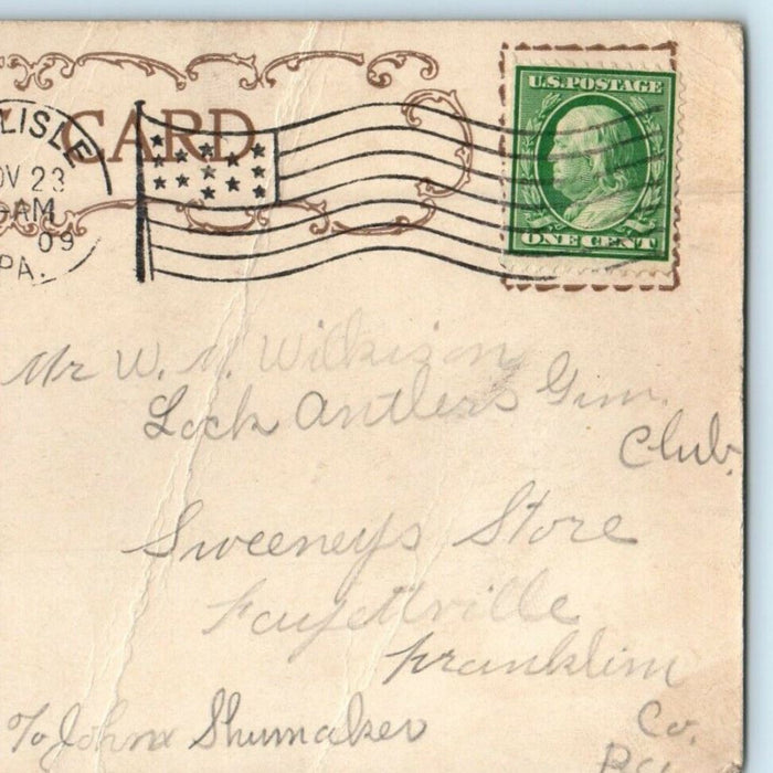 1909 Little Girl On Phone "Hello Papa Will You Be Home To-Night?" Desk Postcard