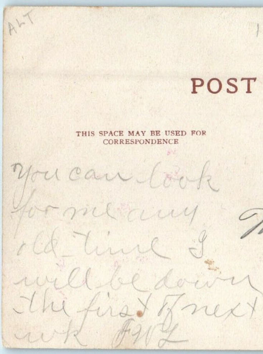 1908 Dutch Boy Cone Hat Hearts Of Trumps Ionia Kansas KS Postcard