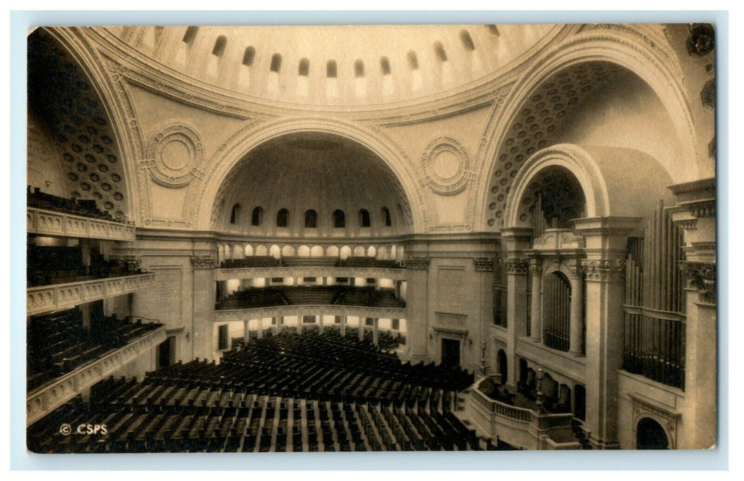 1927 First Church Christ Scientist Boston Massachusetts RPPC Photo Postcard