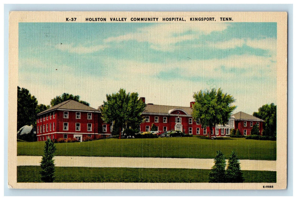 c1940s Holston Valley Community Hospital Kingsport Tennessee TN Postcard