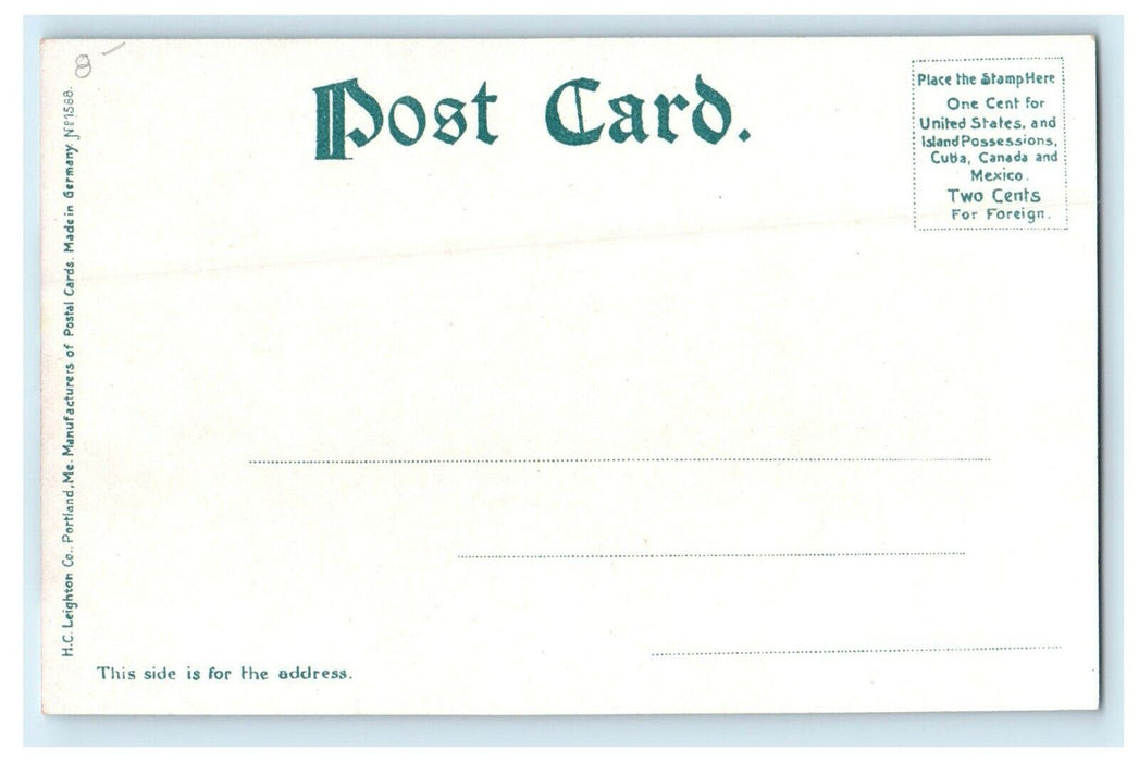 1906 Boats View, Lake Quinsigamond, Worcester, Massachusetts MA Postcard