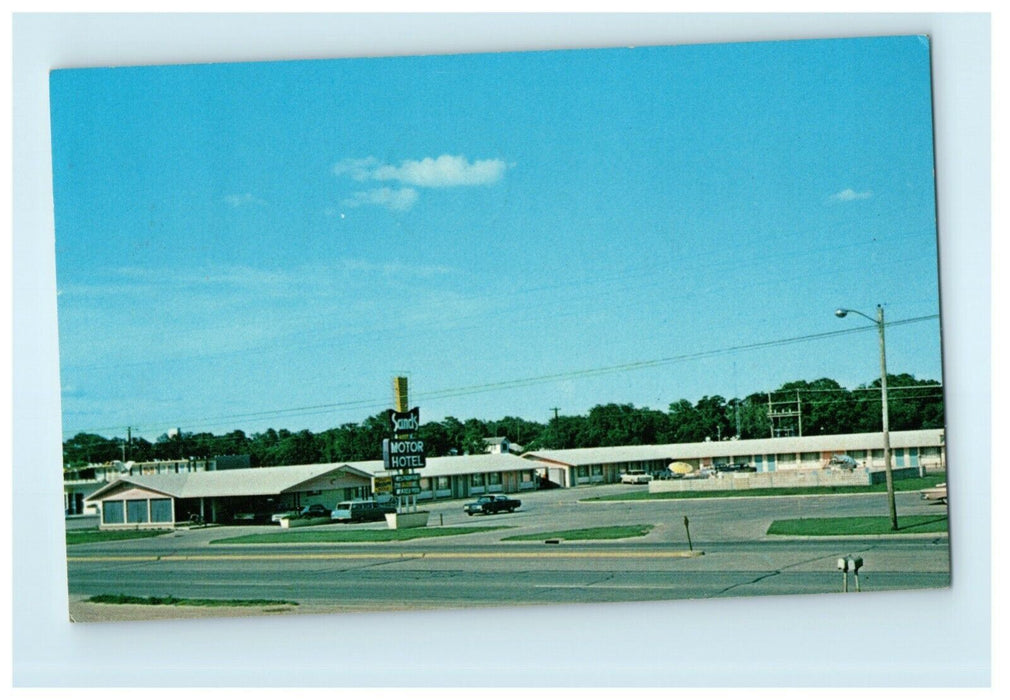 1969 The Sands Motor Hotel Salina Kansas KS Limon Colorado CO Postcard