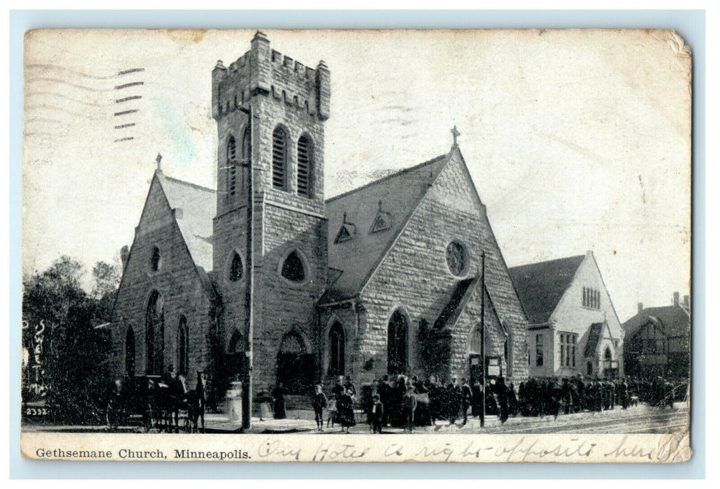 1907 Gethsemane Church Minneapolis Minnesota MN Posted Antique Postcard