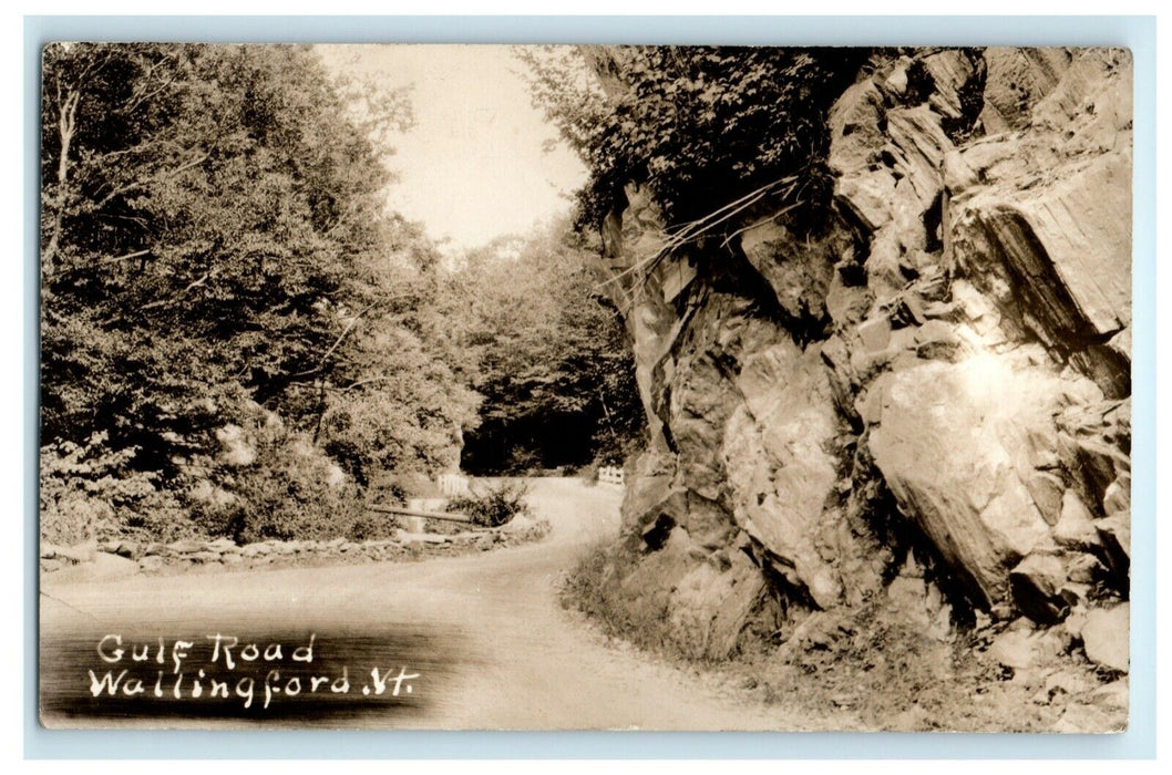 c1910 Gulf Road Wallingford Vermont VT RPPC Photo Posted Antique Postcard