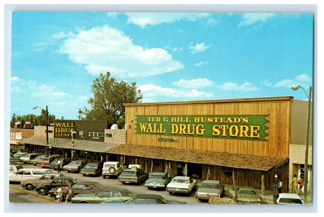 c1960s Ted & Bill Hustead's Wall Drug Store at Wall South Dakota Postcard