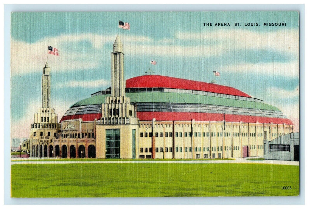 1946 A View Of The Arena St. Louis Missouri MO Posted Vintage Postcard