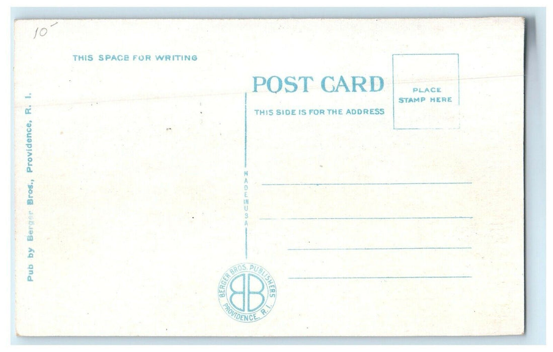 The View Of Misquamicut Inn Cars Watch Hill Rhode Island RI Unposted Postcard