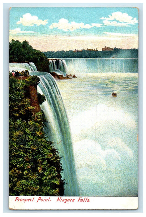 Prospect Point Niagara Falls NY, Advertising Washington C.H. Ohio Postcard