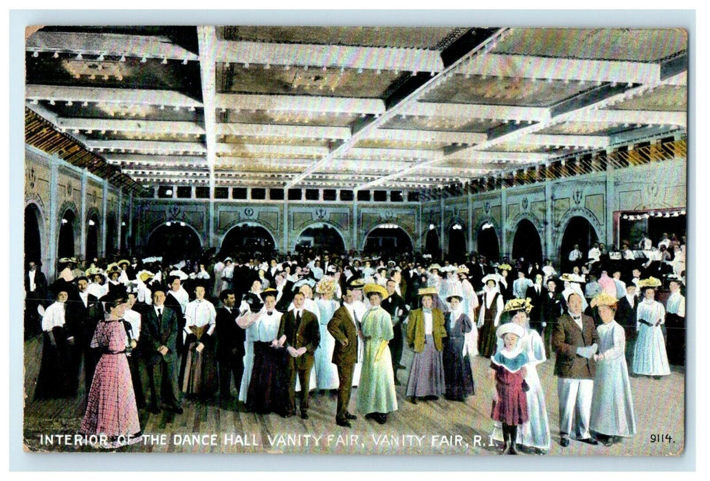 1908 The Dance Hall Vanity Fair, Vanity Fair, Rhode Island RI Postcard