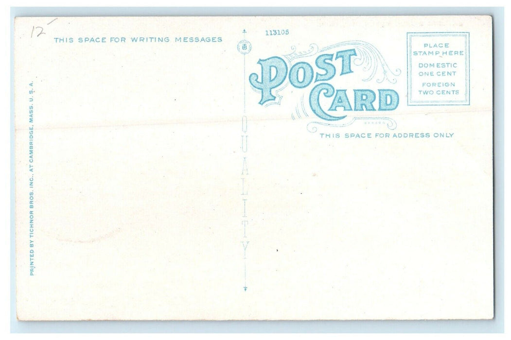 c1920's Bathing Beach Boat Scene Watch Hill Rhode Island RI Vintage Postcard