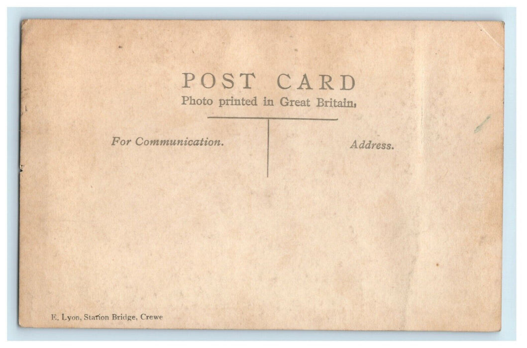 c1910 Secondary School Crewe RPPC Photo Ruskin Community High School Postcard