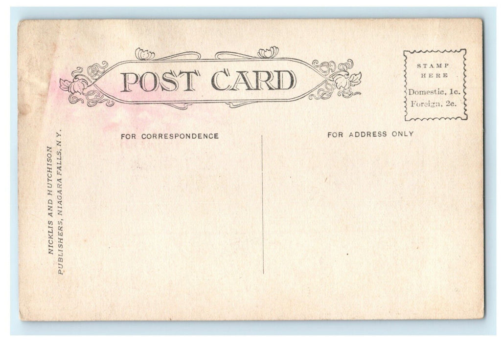 c1910 Ruins of First Printing House Upper Canada Queenston Postcard