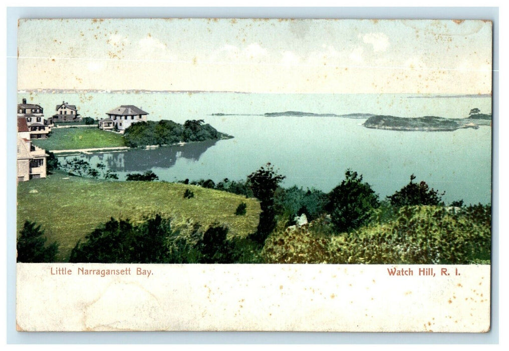 c1905 Little Narragansett Bay Watch Hill Rhode Island RI Antique Postcard