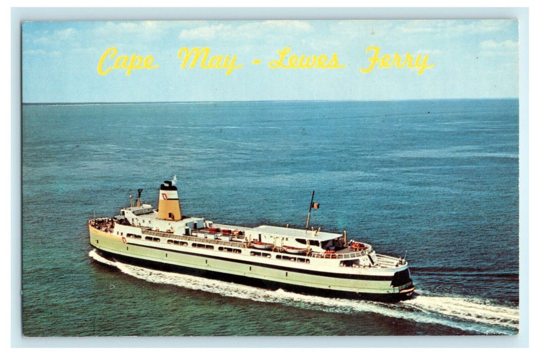 c1960's Cape May Lewes Ferry New Jersey Delaware Vintage Postcard