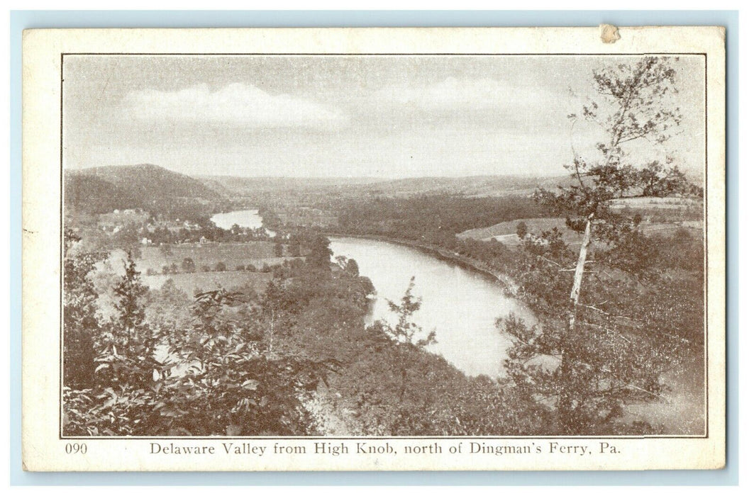 c1910 Delaware Valley From High Knob Dingman's Ferry Pennsylvania PA Postcard