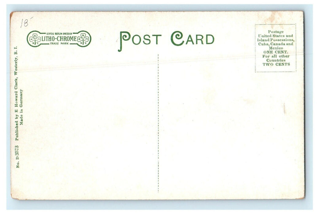 1905 Beach Scene, Pleasant View, Rhode Island RI Unposted Antique Postcard