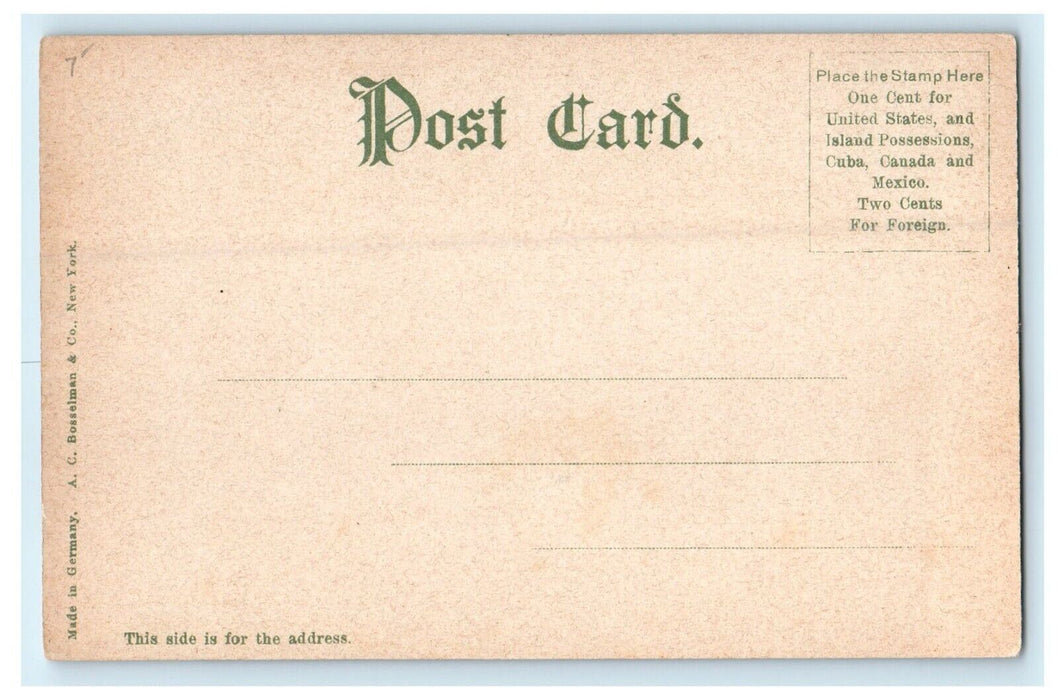 1905 Art Museum, Worcester Massachusetts MA Antique Unposted Postcard