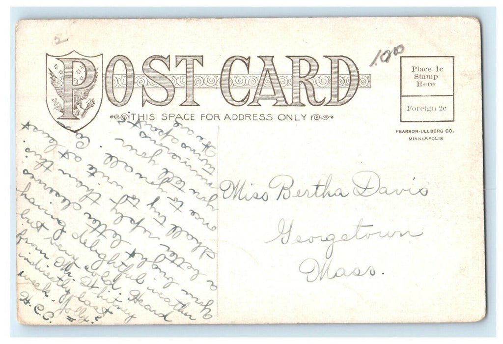 c1910's Drake University Des Moines Iowa IA Posted Antique Postcard