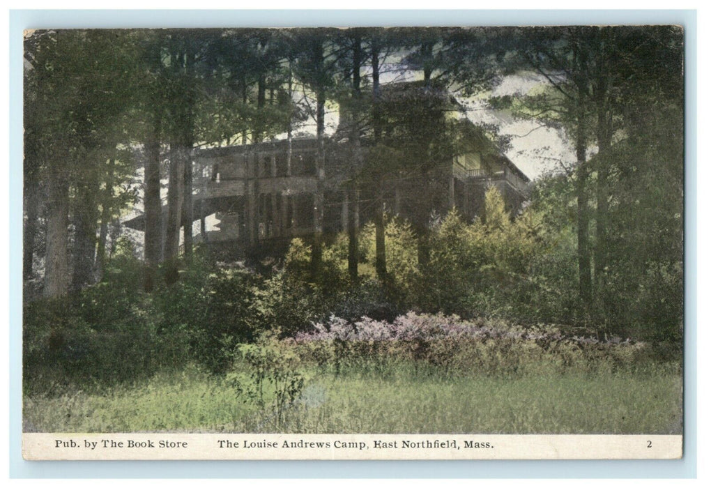 1923 Louise Andrews Camp East Northfield Massachusetts Posted Postcard