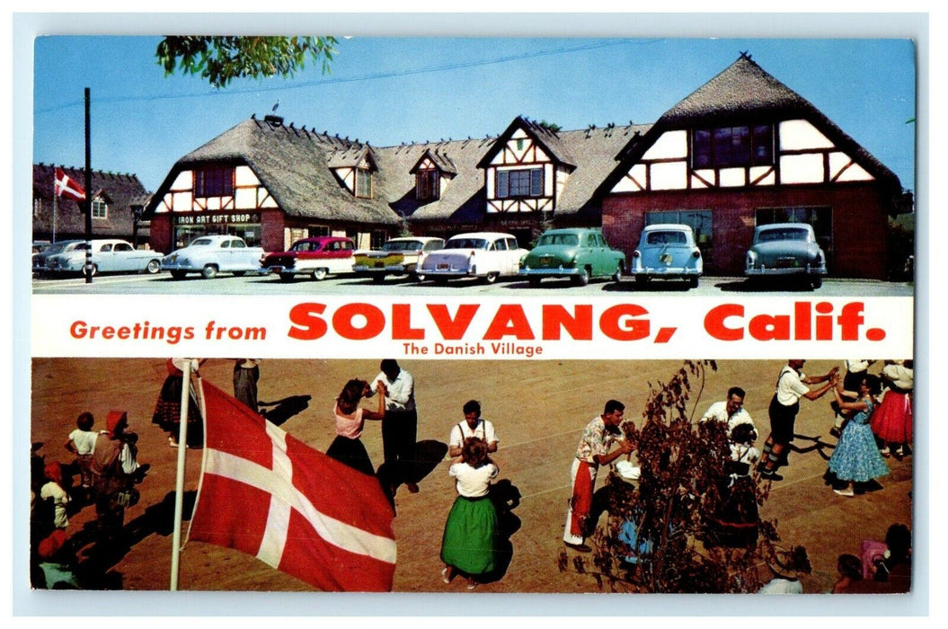 Greetings From Solvang California CA The Danish Village Copenhagen Postcard