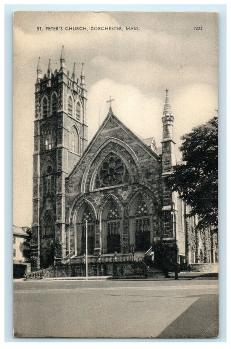 c1920 St. Peter's Church Dorchester Massachusetts MA Unposted Postcard
