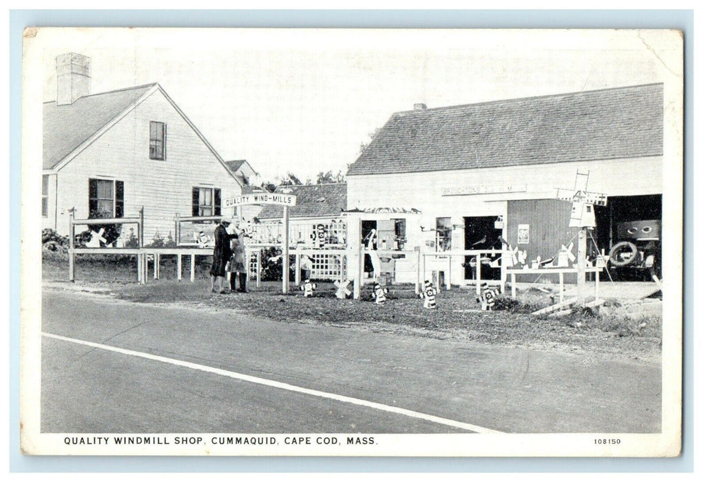 1913 View of Windmill Shop, Cummaquid Massachusetts MA Antique Postcard