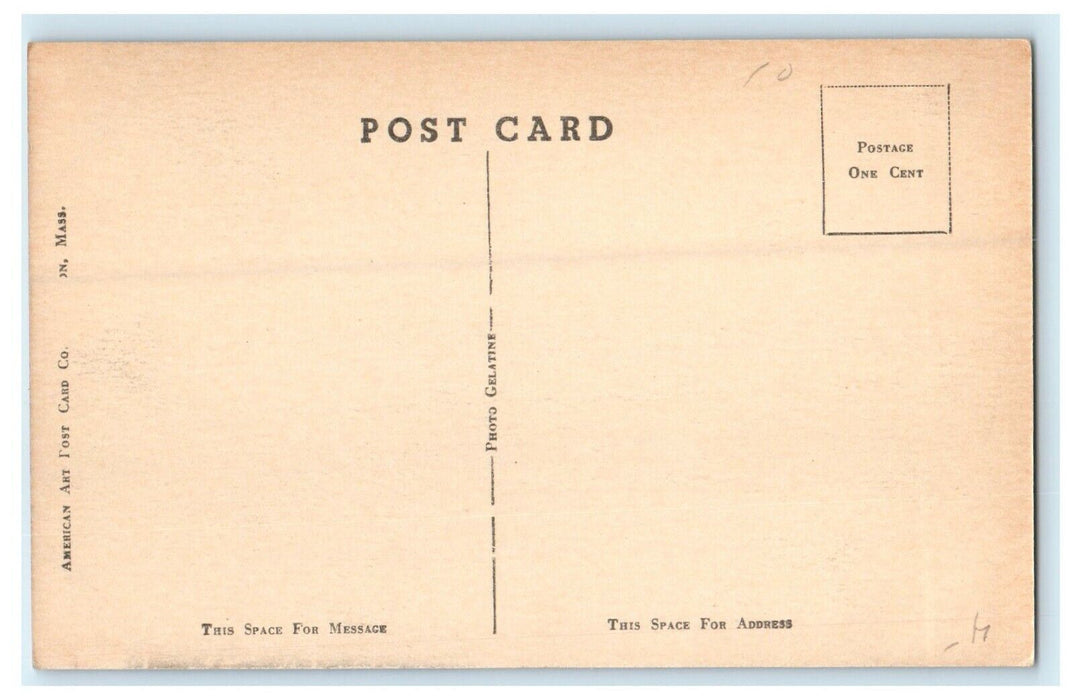 1910 First Church Unitarian, Cambridge Massachusetts MA Unposted Postcard