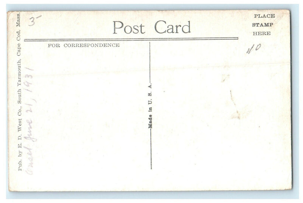 1931 St Mary's Church, Point Independence Massachusetts MA Vintage Postcard