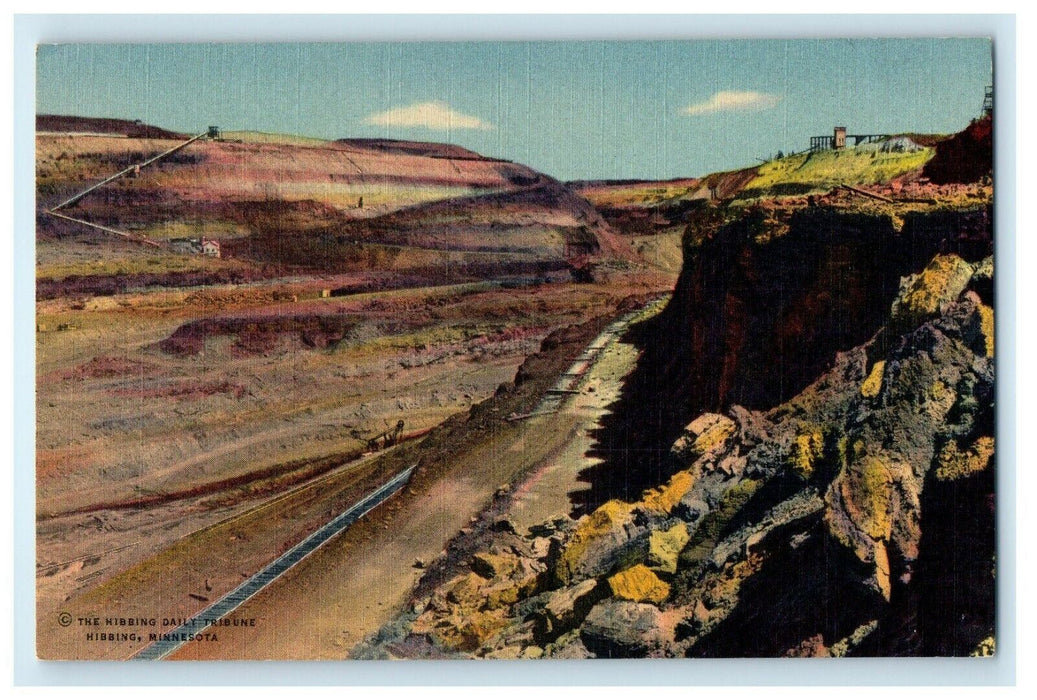 c1940's Sellers Webb Weggum Mine Hibbing Minnesota MT Vintage Postcard