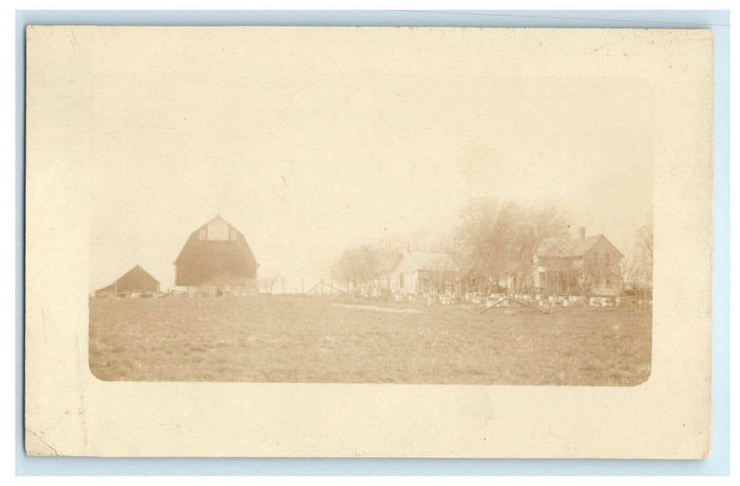 1915 Farm Homestead Northfield Minnesota MN RPPC Photo Postcard