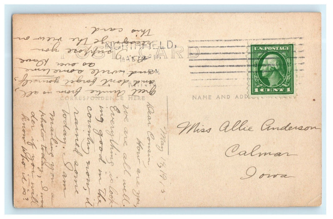 1915 Farm Homestead Northfield Minnesota MN RPPC Photo Postcard