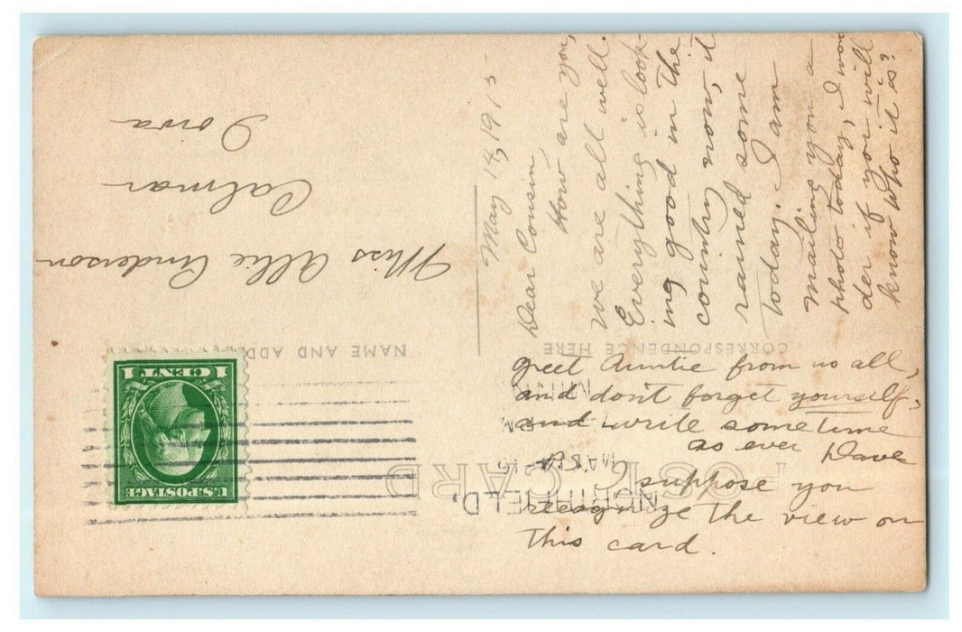 1915 Farm Homestead Northfield Minnesota MN RPPC Photo Postcard