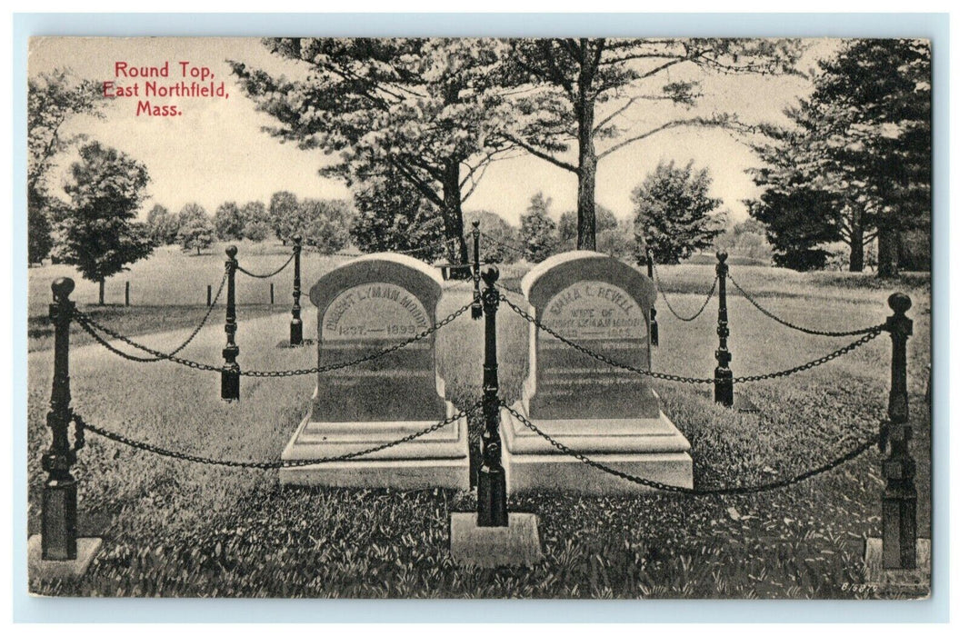 c1910 Round Top East Northfield Massachusetts MA Graves Unposted Postcard