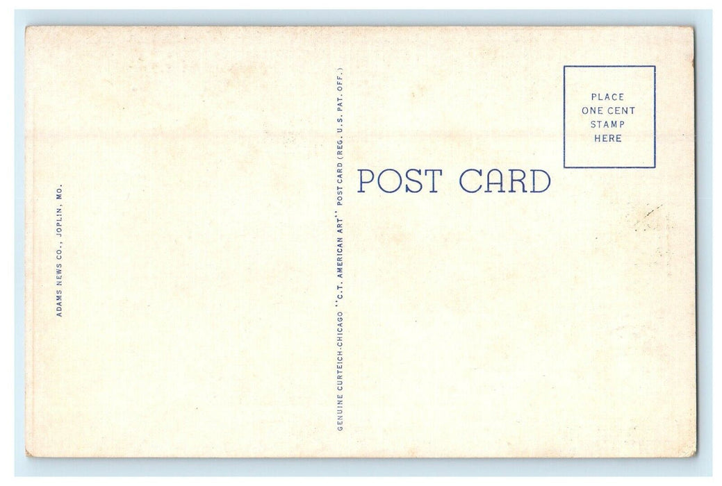 c1940's Newton County Court House Neosho Missouri MO Vintage Postcard