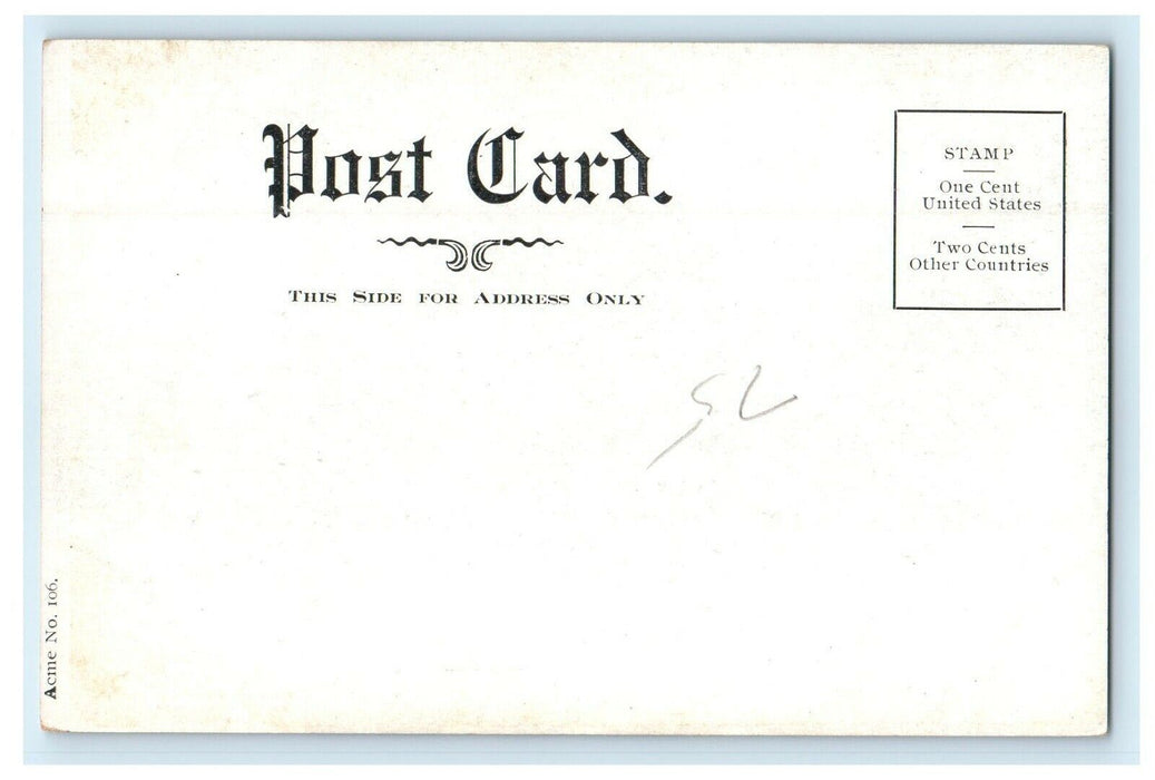 c1905 The High School Building Dubuque Iowa IA Unposted Antique Postcard